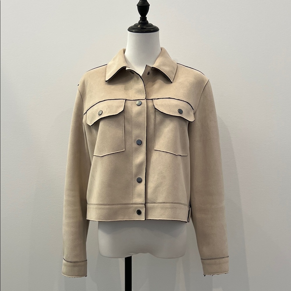 Zara Beige Utility Jacket